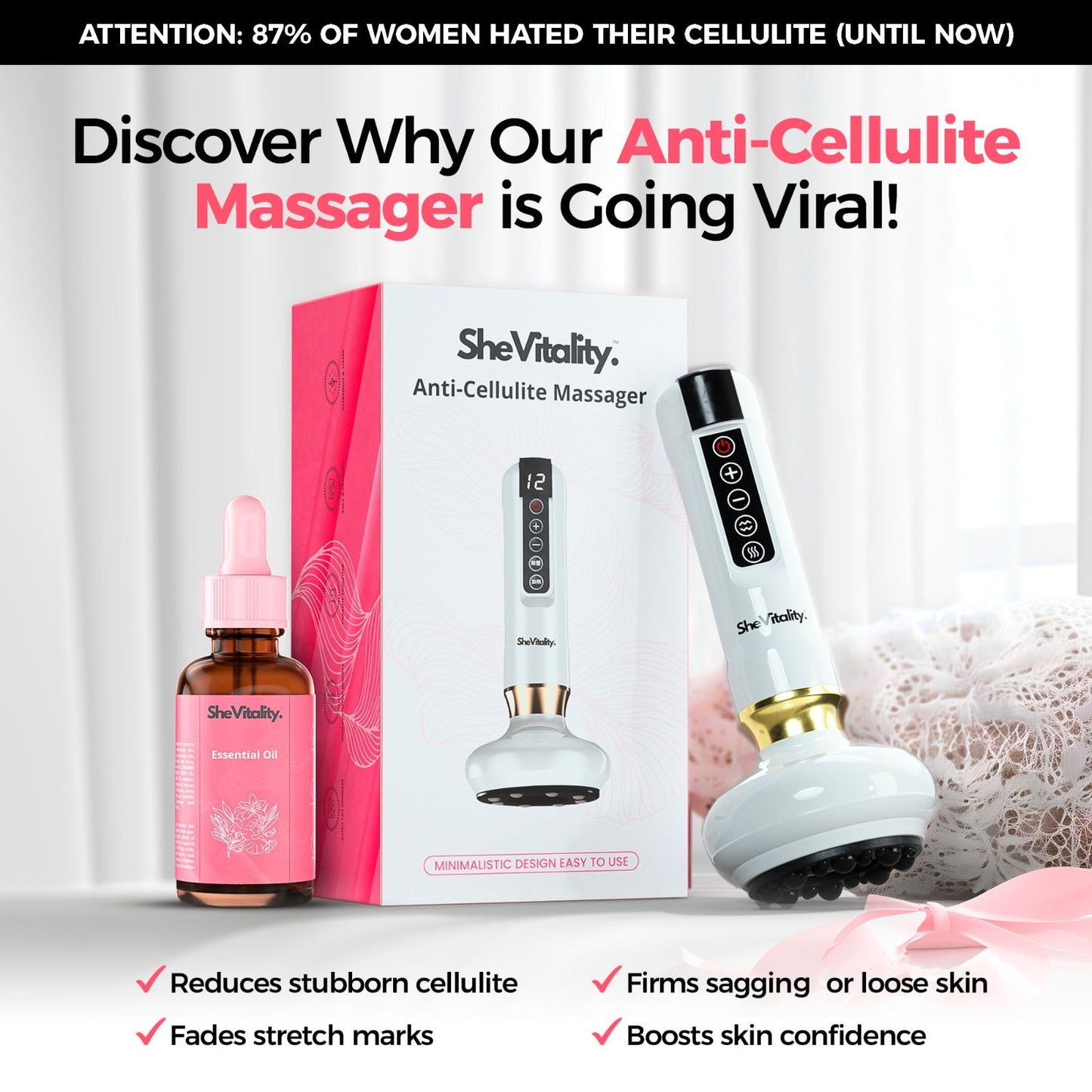 SheVitality™  Cellulite Relief Kit (75% OFF Today)